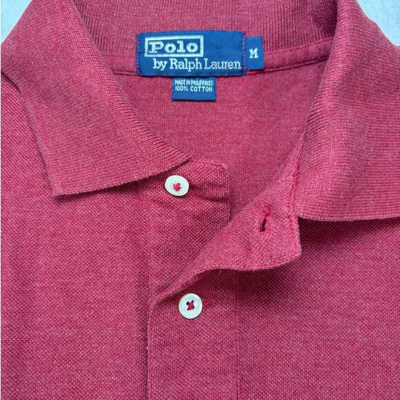 Polo Ralph Lauren Designer Short Sleeve Preppy 100% Cotton Polo Shirt Sz Medium - Picture 4 of 6